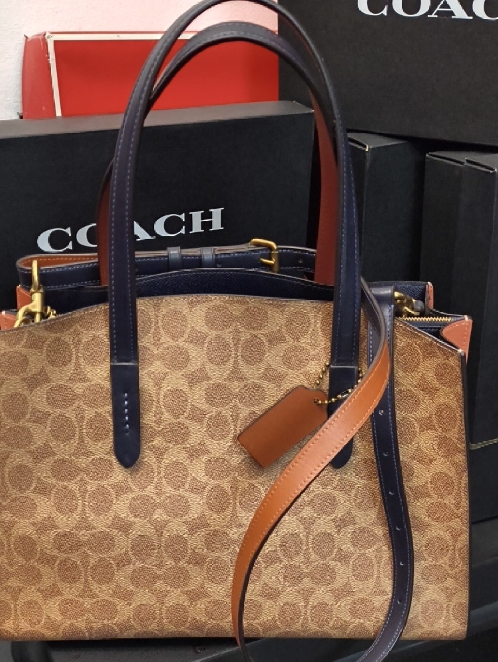 Coach Charlie Carryall In Signature Canvas No. 69481 - Picture 10 of 11
